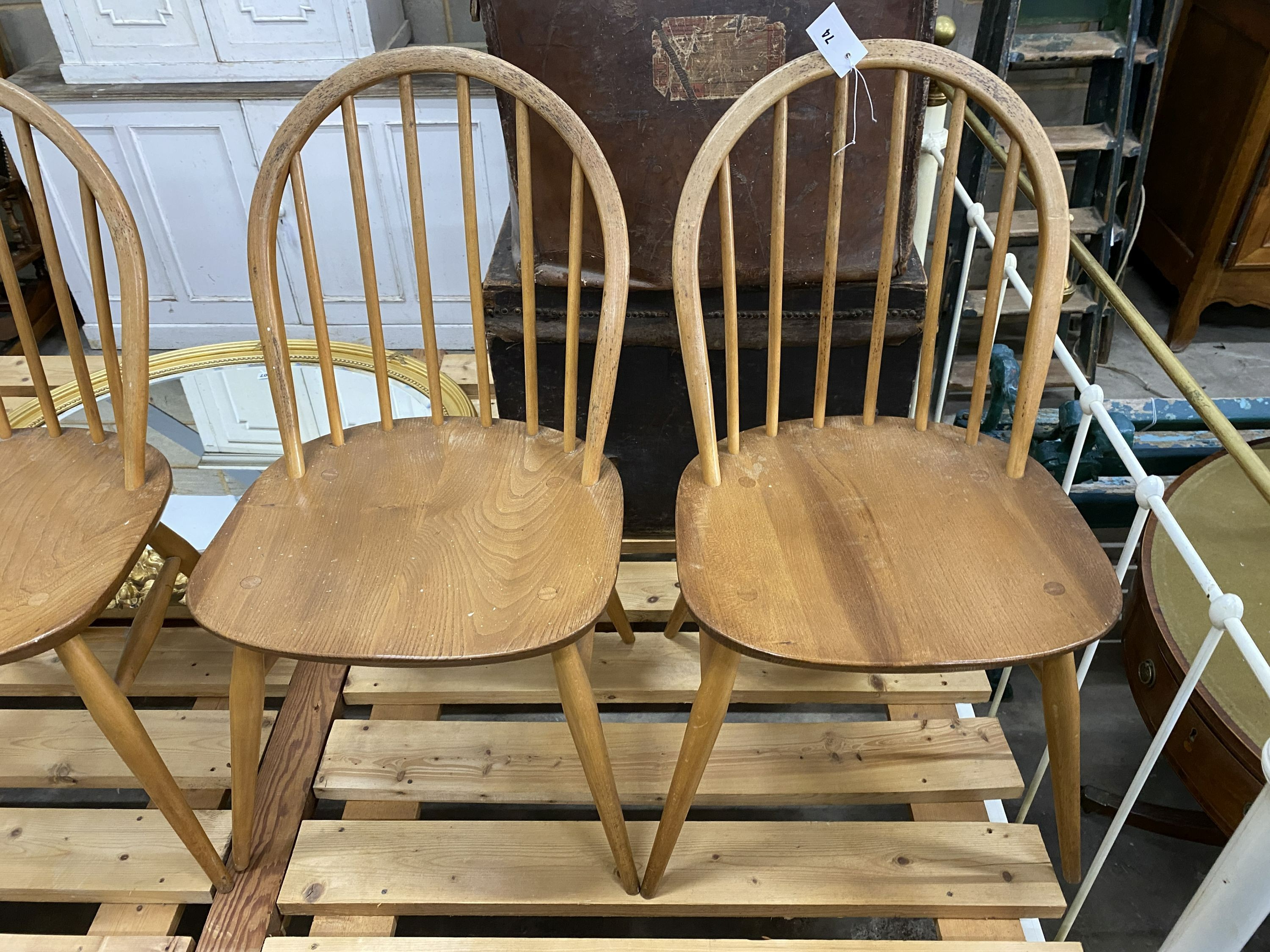 A set of four 1970's Ercol chairs